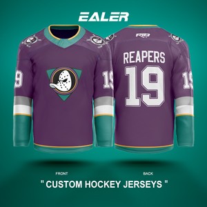 Jersey de hockey sobre hielo personalizado Jersey de hockey sublimado Jersey de hockey juvenil - Product Image 5