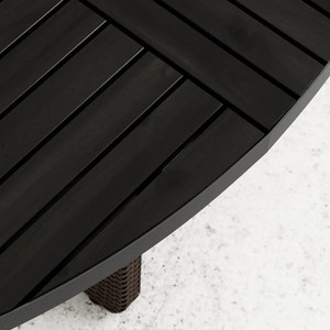 VITTSKAR Mesa Vitessca, Ratán Plástico, Mesa de Comedor Gris Oscuro 187 centímetros - Product Image 3
