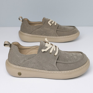 <b>Canvas</b> Trendy Shoes <b>Round</b> Toe Slip-On Breathable EVA Outsole Summer Men's Casual Shoes - Product Image 1