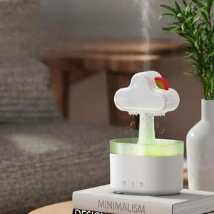 Hình dạng đám mây tạo độ ẩm cầu vồng ánh sáng thác nước khuếch tán hương thơm biểu tượng tùy chỉnh cho toàn cầu xuyên biên giới người mua - Product Image 2