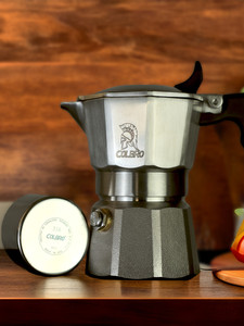 Caffettiera Moka Colbro in Acciaio Inox 316 con Doppia/Tripla Valvola, Stile Italiano, per Casa, Campeggio e <span class=keywords><strong>Caffè</strong></span> Espresso - Product Image 4