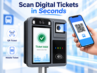 P18-Q Validateur de paiement sans contact pour les transports publics avec Android NFC QR Code