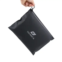 Logo personnalisé imprimé PE noir impression offset curseur sacs à fermeture éclair pour vêtements chaussures chaussettes fourrure emballage T-Shirts sous-vêtements