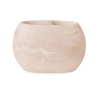 Offre Spéciale prix usine rose effet marbre résine accessoires de salle de bain ensemble rond distributeur de savon tasse porte-savon