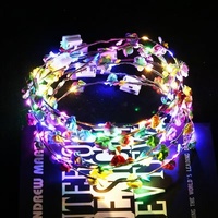 Serre-tête lumineux LED clignotant multicolore en forme de guirlande WJ0734 Yiwu Zhejiang, très vendu, pour touristes