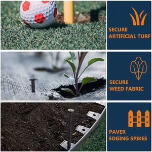 C26 10 cái móng tay viền nhựa gai sân cỏ sân vườn gai Neo cảnh quan gai nhọn xoắn ốc Nylon 8 inch - Product Image 5