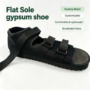 Zapato <span class=keywords><strong>de</strong></span> rehabilitación para cirugía <span class=keywords><strong>de</strong></span> <span class=keywords><strong>pie</strong></span> con suela plana <span class=keywords><strong>de</strong></span> EVA y TPR antideslizante duradero y parte superior <span class=keywords><strong>de</strong></span> malla <span class=keywords><strong>de</strong></span> yeso - Product Image 1