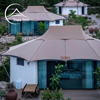 Chalet de luxe préfabriqué pour glamping - Tente Uranus avec salle de bain pour les montagnes orageuses