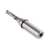 Fresa de carburo sólido TCT de doble filo para fresado y grabado de madera maciza, madera dura y aglomerado
