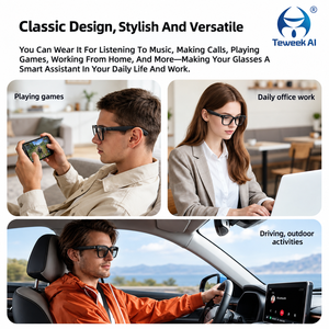   Lunettes caméra avec double micro, réduction du bruit, appels mains libres, lecture de musique, lot en gros, pack professionnel - Product Image 4