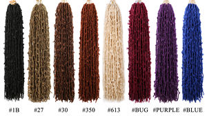 Hot Bán 36 Inch Bướm Locs Tóc Tổng Hợp Faux Crochet Tóc Faux 24 Inch Bướm Locs Handmade Bướm Locs - Product Image 2