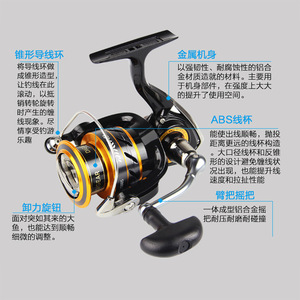 Moulinet spinning Daiwa Mission CS en alliage d'aluminium, pour droitier, pêche en mer et sur roche, 400g - Product Image 3