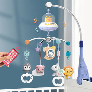 SeaMind Brinquedos do bebê recém-nascido pendurado sinos da cama 0-6 meses luzes rotativas música sinos de cabeceira quebra-cabeça calmante e agitando sinos - Product Image 2