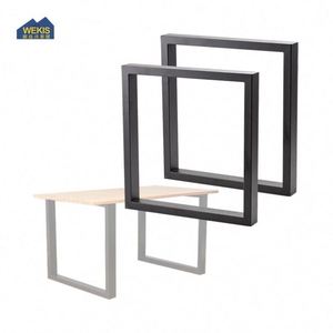 Heavy Duty Metal Square <b>Table</b> <b>Legs</b> Modern Design Black Powder Coated for Living Room Kitchen Dining DIY Furniture - Product Image 2