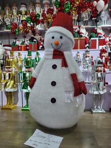 Grande taille géante d'intérieur 8ft jouets pliables de noël Figurine poupée noël Snwoman père noël décorations - Product Image 5