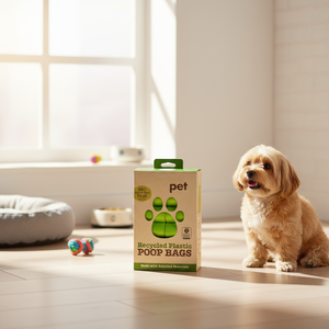 Bolsas para excremento de perro al por mayor, ecológicas, 100% biodegradables, de almidón de maíz, con asa para atar, portátiles, sostenibles y compostables. - Product Image 1