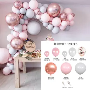 Arco de globos para fiesta de cumpleaños, arco de globos colorido para fiesta, boda, precio de fábrica, V247, se acepta OEM
