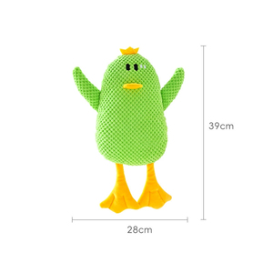 Nuevo Juguete <span class=keywords><strong>de</strong></span> Peluche <span class=keywords><strong>de</strong></span> Pato para Perros <span class=keywords><strong>de</strong></span> Lujo, Verde, Irrompible, Resistente a Mordeduras Agresivas, con Sonido, para Limpiar los Dientes - Product Image 3