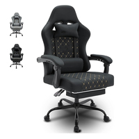 Chaise de luxe pour PC Allemagne Broderie Logo Spécial X Mark Design Gris Racing Stuhl Design Gamer Chair Gaming Stuhl avec repose-pieds