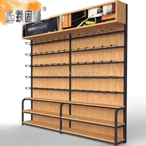 Best Quality Fashion Durable Shopping Mall Merchandise Goods Retail Store Wood Display Stand Shelf