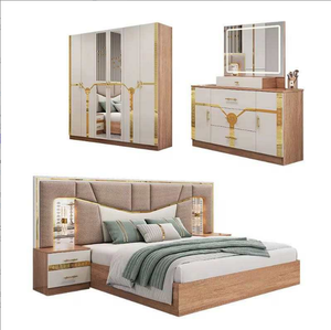 Super King Size Turkish Style <strong>Bedroom</strong> <strong>Sets</strong> With Led Lights and High-quality Wood Material - Product Image 3