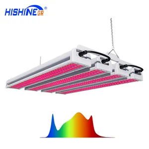 Hishine capa para iluminação de planta, conjunto de luzes led com espectro completo, 8ft, 2000w, quantidade de china, prata