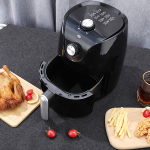 Air Fryer 2.5L Electric Smart Multi Functional Smokeless French Fry Maker With Ceramic Coating Round Black - Product Image 1