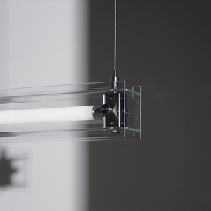 <span class=keywords><strong>Suspension</strong></span> en verre longue et moderne de style industriel pour îlot de <span class=keywords><strong>cuisine</strong></span>, café, bar, table à manger, luminaire suspendu - Product Image 3