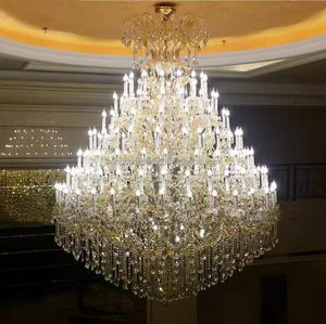 Lámpara de Techo Personalizada para Decoración de Restaurantes, Hoteles y Bodas, Lámpara Colgante de Cristal Estilo María <span class=keywords><strong>Teresa</strong></span> Dorada - Product Image 4