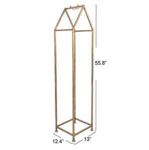 Porta Legna in <span class=keywords><strong>Metallo</strong></span> Dorato e Supporto per Tronchi, Robusto e Facile <span class=keywords><strong>da</strong></span> Montare, Decorazione <span class=keywords><strong>da</strong></span> Giardino per Esterni, Porta Legna per Caminetto - Product Image 2