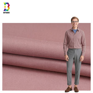 Venta caliente entrega rápida tela elástica de algodón y poliéster J/TC45 * 45 + 40D Camisa cómoda para hombres precio competitivo para prendas - Product Image 1