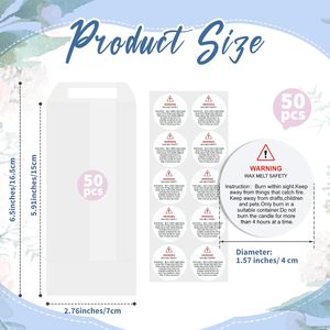 Emballages écologiques pour barres de cire, sacs en papier ciré, bougies artisanales, cire fondue, enveloppes en papier vélin avec bande adhésive - Product Image 2