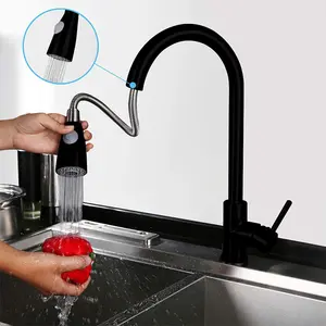 Steel Sensor Faucet Pull Down Kitchen Faucet Original Elbow Modern Sprayer Head Kitchen Sink Pull Out Faucet