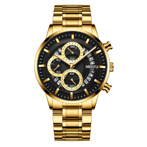 Nuevo para hombres Movimiento de cuarzo de alta calidad Aleación Estilo de negocios 3BAR Resistente al agua Calendario de mano luminoso Deportes de moda - Product Image 3