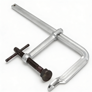 Abrazadera en F de Alta Resistencia con Almohadilla Giratoria Negra - Abrazadera de Barra de Liberación Rápida de 12 Pulgadas para Trabajos de Madera y Soldadura - Product Image 5