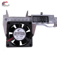 Fengheng Koelventilator 24V 60X60X20Mm 6020 Kogellager Computerkast Koeler Ventilator 60Mm Borstelloze Axiale Ventilatoren
