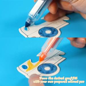 Diy dibujos animados Animal máscara pintura dibujo creativo animales máscaras juego para colorear acuarela pluma DIY pintura juguetes con varios estilos - Product Image 5