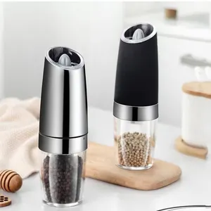 USB Rechargeable Electric Salt and Pepper Grinder Set Automatic Pepper Mill Grinder