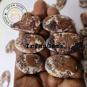 Vente en gros de cabochons en dolomite de cuivre naturelle, pierres de guérison en cristal, formes variées, pour la fabrication de bijoux, en vrac - Product Image 1