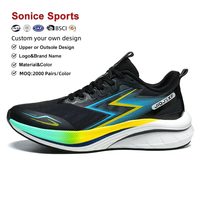 Chaussures de course unisexes respirantes et résistantes à l'usure, chaussures de course confortables avec amorti, vente en gros d'usine