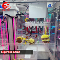 Máquina recreativa expendedora de premios para interiores, directa de fábrica, para 4 jugadores, operada con monedas, modo dual, grúa de garra, para centros comerciales y FEC, personalizable