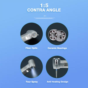 Pieza de mano <span class=keywords><strong>dental</strong></span> que aumenta la velocidad 1:5 con instrumentos dentales eléctricos de acero y metal de alta potencia - Product Image 3