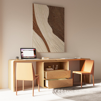 Bureau d'ordinateur Double télescopique minimaliste de Style italien pour chambre à coucher, nouveau bureau de travail élégant