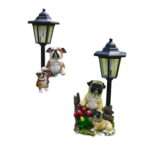 Luz de jardín Solar de animales de resina, iluminación decorativa, estatua de Ángel de <span class=keywords><strong>perro</strong></span> conejito de Gnomo modelado para suministros de jardín al aire libre - Product Image 1