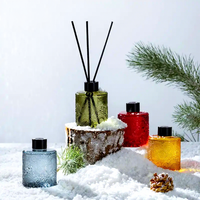 Diffuseur de parfum d'intérieur en verre gaufré grande capacité 200 ml pour huiles essentielles et liquides volatiles, décoration d'intérieur