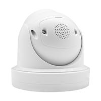 Daha az görünürlüklü NDAA 8MP IMX415 Mini PTZ IP Kamera 5X Zoom 2 Yönlü Sesli IK10 PoE Güvenlik Kamerası 30-40M çift ışık mesafesi ile