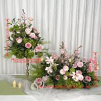 Hochzeitsdekoration Tisch Große Seiden-Rosen-Blumenkugel 50cm 60cm 70cm 80cm Tischdekoration Weiße Blumenkugel