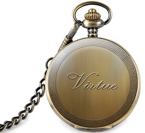 عرض ساخن على الإنترنت مع شعار مخصص مختلف الأنماط من النحاس العتيق بتصميم عتيق عتيق بتصميم معماري محلي شخصي Relojes - Product Image 3