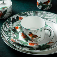 P & T horeca Homeware porcelaine vaisselle en céramique ensemble d'assiettes personnalisées dîner en céramique vaisselle en gros pour la restauration