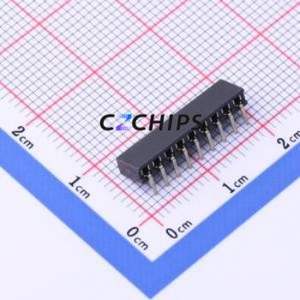 PM200-1-09-W-4.3 Pin Socket Bent Lead Through Hole,P=2mm Connector 1x9P 2mm Square Hole Right Angle Insert - Product Image 2